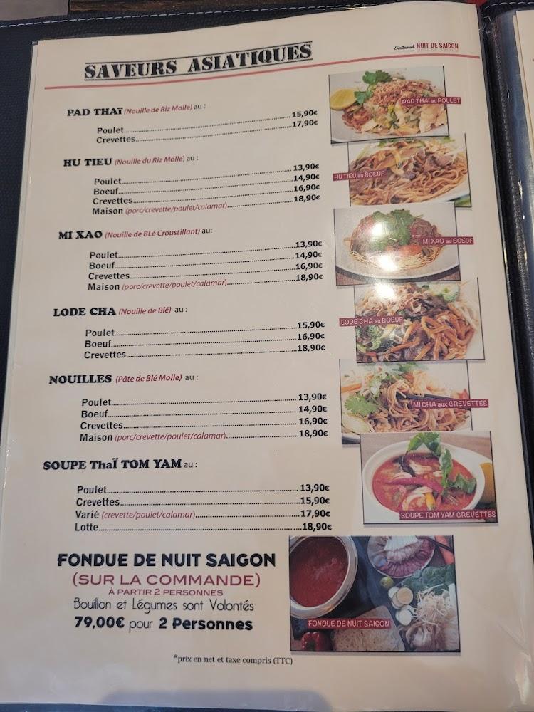Restaurant Nuit de Saigon - Menu Image 3